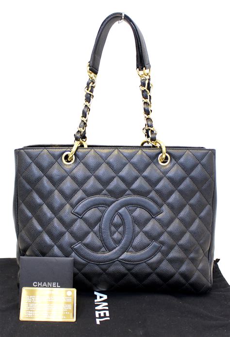 Chanel Reissue Tote Bag Black Caviar Leather 